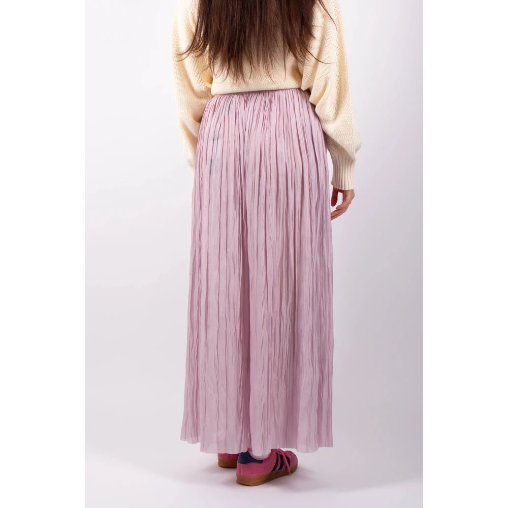 Roberto Collina Omkeerbare Geplooide Rok Lila Purple Dames