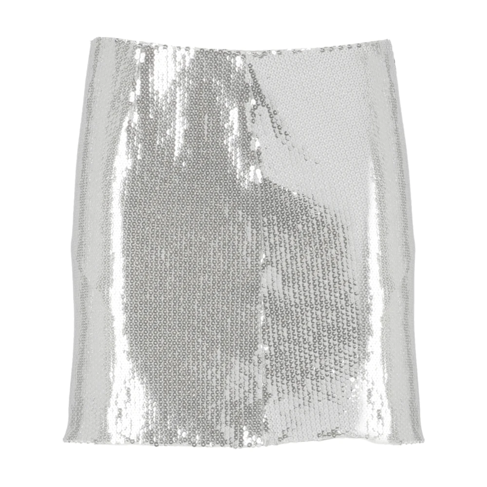 Rotate Birger Christensen Sequin Mini Rok Gray Dames