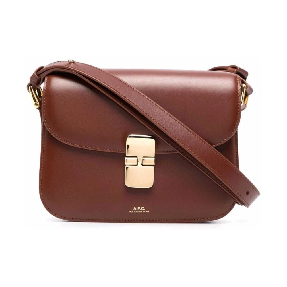 A.p.c. Women's Brown Cross Body Bags, One Size, Grace Small Bag