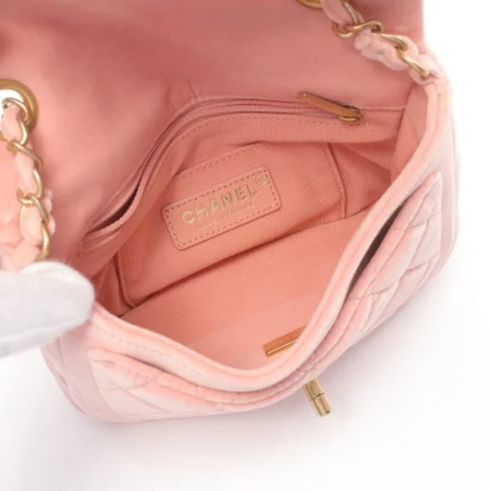 Chanel Vintage Pre-owned Fabric chanel-bags Pink Dames