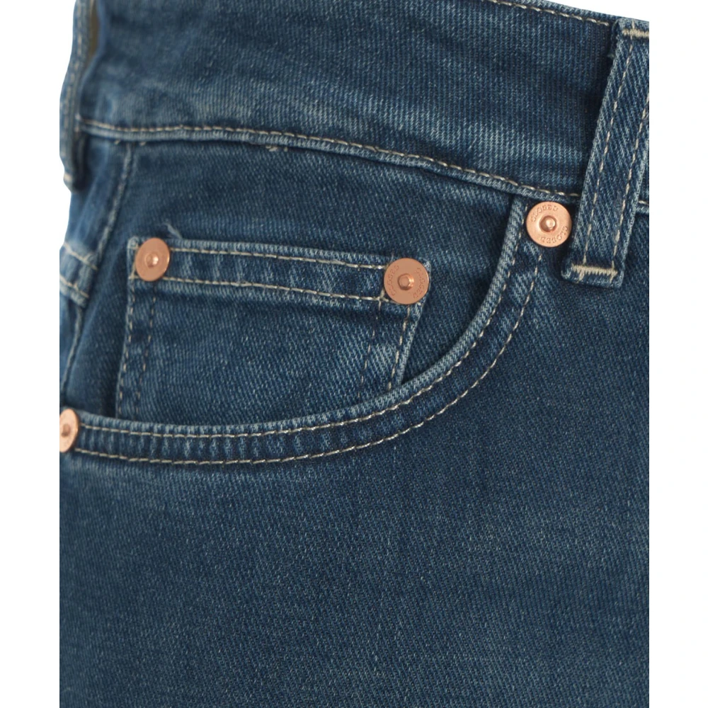 closed Blauwe Wide-Leg High-Waisted Jeans Blue Dames