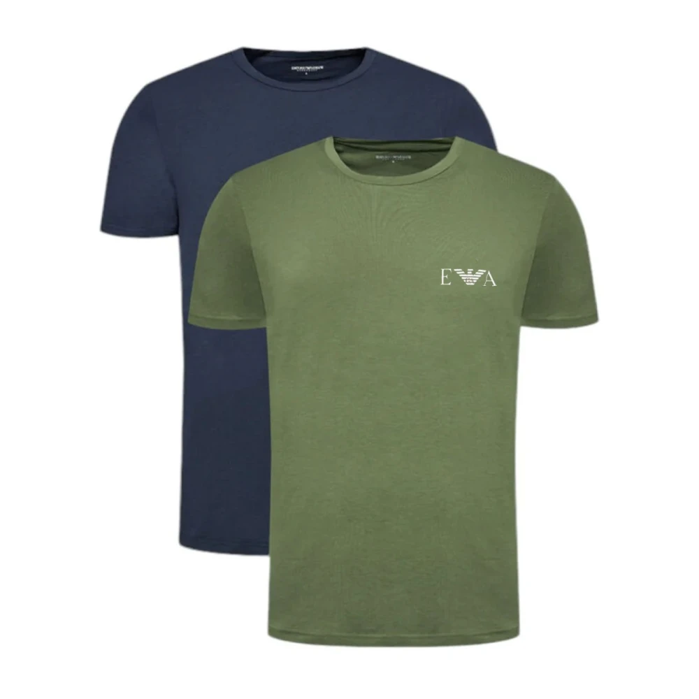 Emporio Armani Multicolor Katoen Stretch T-Shirts Pak Multicolor Heren