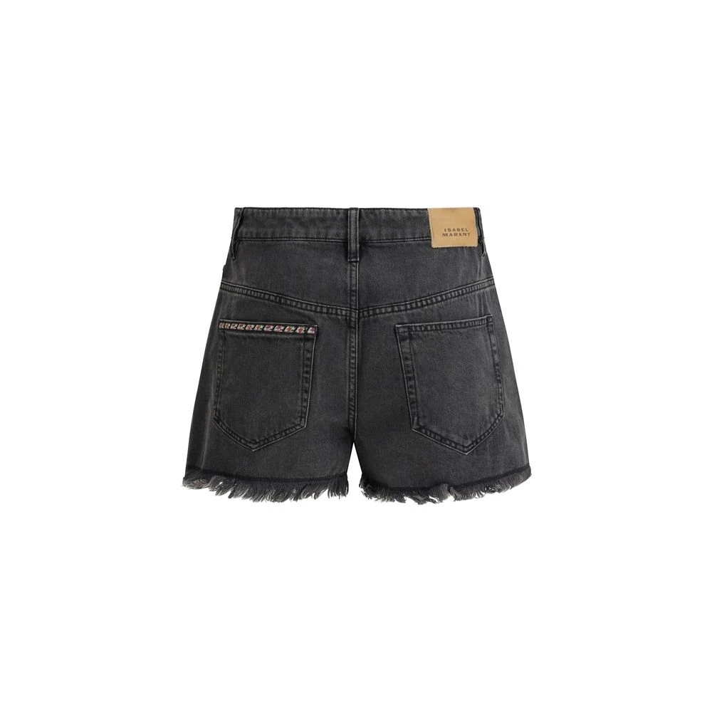 Isabel Marant Étoile Denim Lesia Shorts met iconische details Black Dames