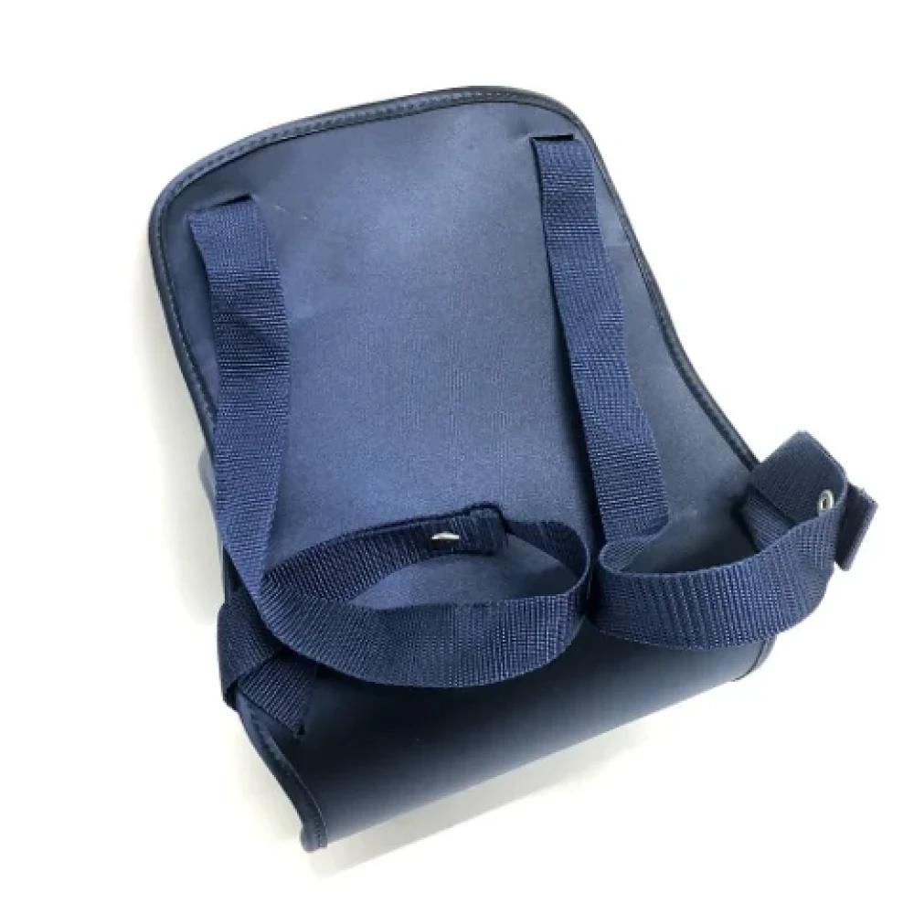 Hermès Vintage Pre-owned Canvas backpacks Blue Dames