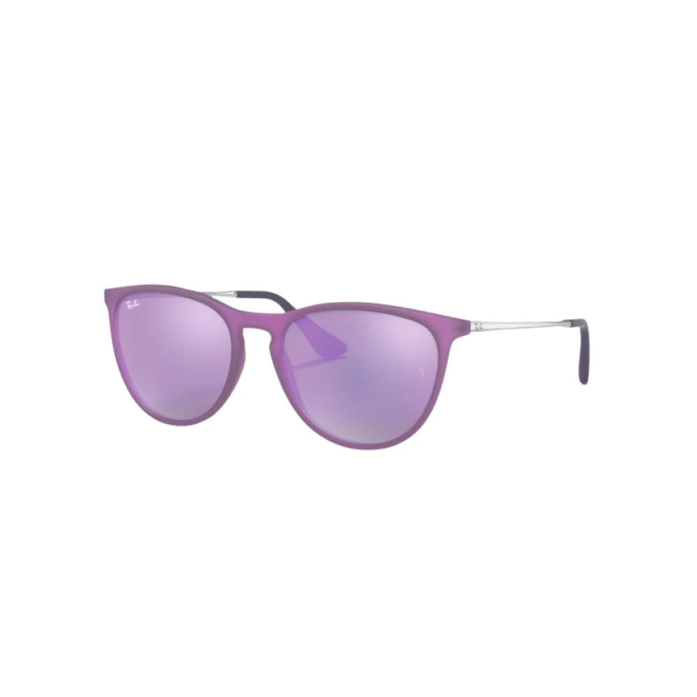 Ray - Ban Grey Kid Rj9060s Junior Erika 70084V Sunglasses Injected Violet Pantos Normal - Image 3