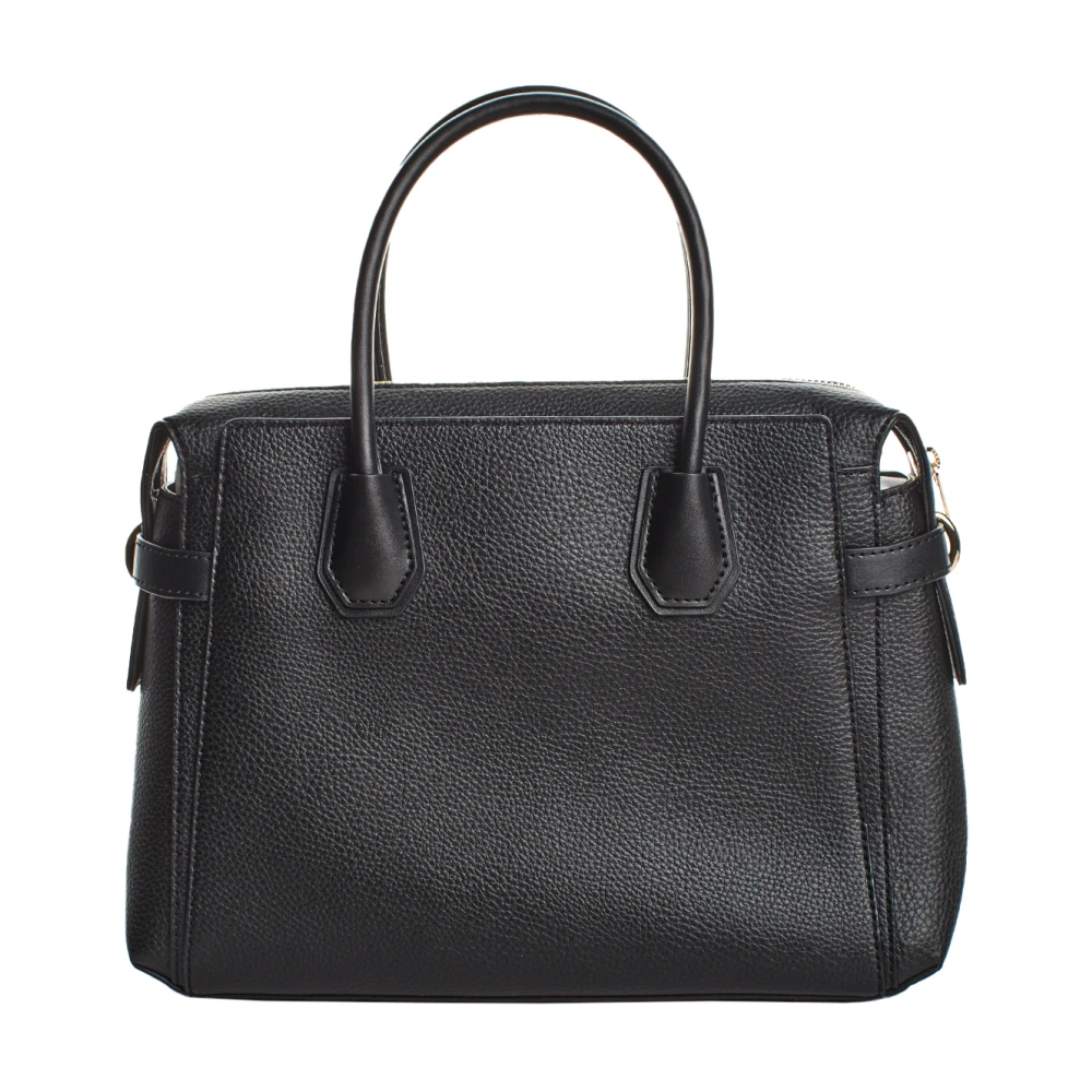 Michael Kors Elegante Satchel Tas met Gouden Accenten Black Dames