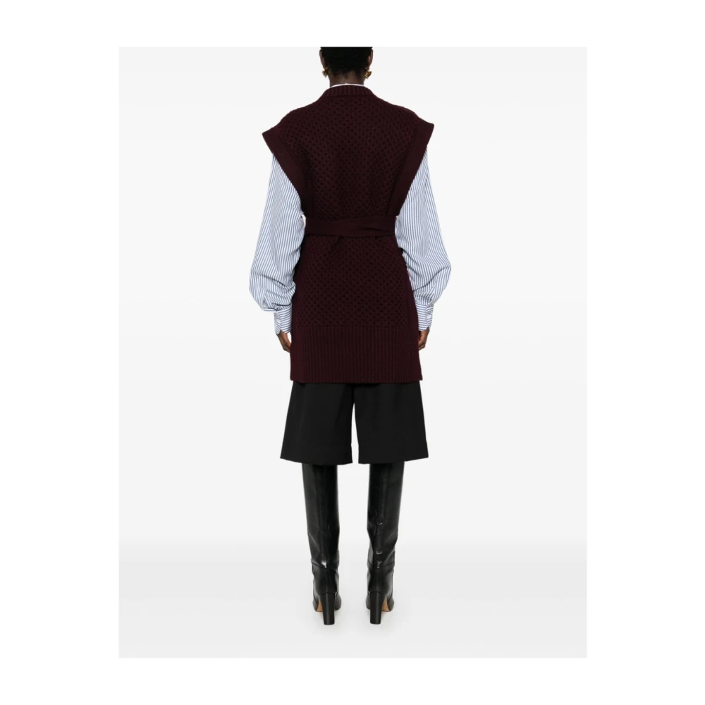 Fabiana Filippi Gebreid Vest Red Dames