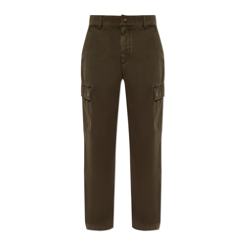 Burberry Green Straight Fit Jeans, Male, L, Straight-Leg Cargo Trousers