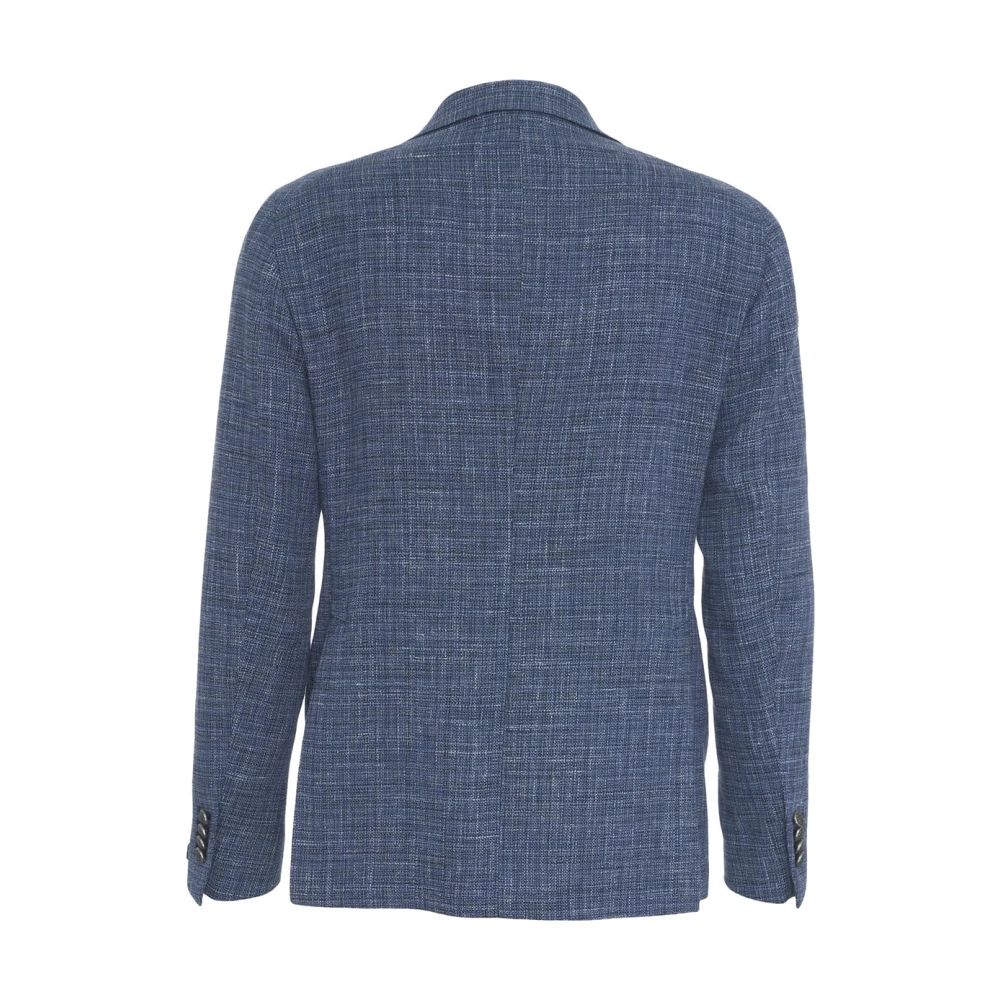 Tagliatore Herenkleding Blazer Blauw Ss25 Blue Heren