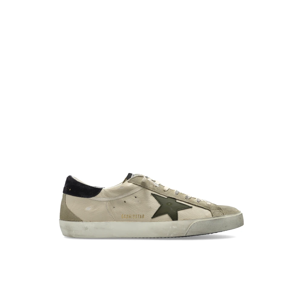 Golden Goose Men's Gray Super-Star Trainers - Sneakers - 9 Uk - Shoes