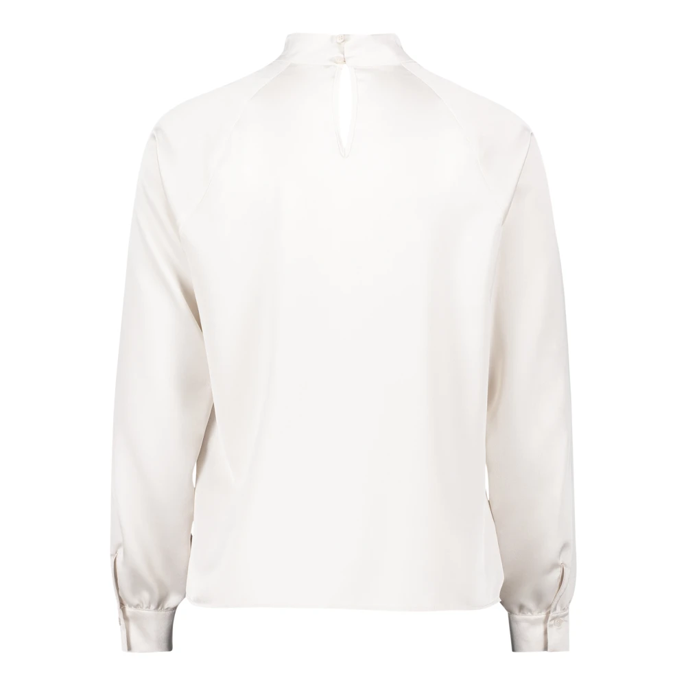 Betty & Co Blouse met opstaande kraag White Dames
