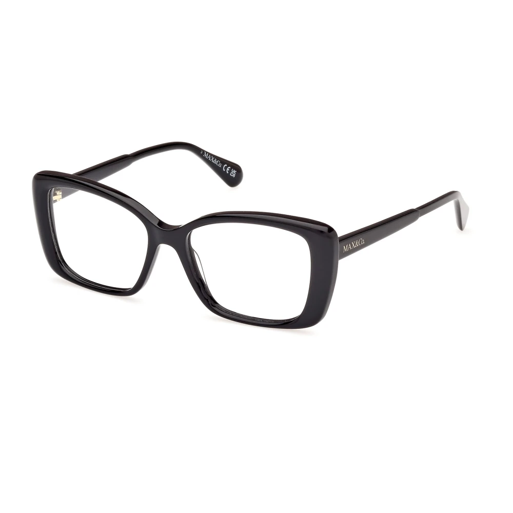Max & Co Black Glasses, Female, 51 Mm, Stylish Eyeglasses In Color
