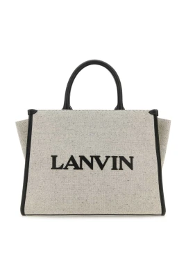 Two-tone Canvas Small In & Out Shopping Bag