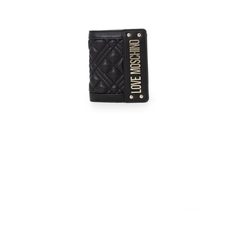 Love Moschino Kleine Faux Leren Portemonnee Damescollectie Black Dames