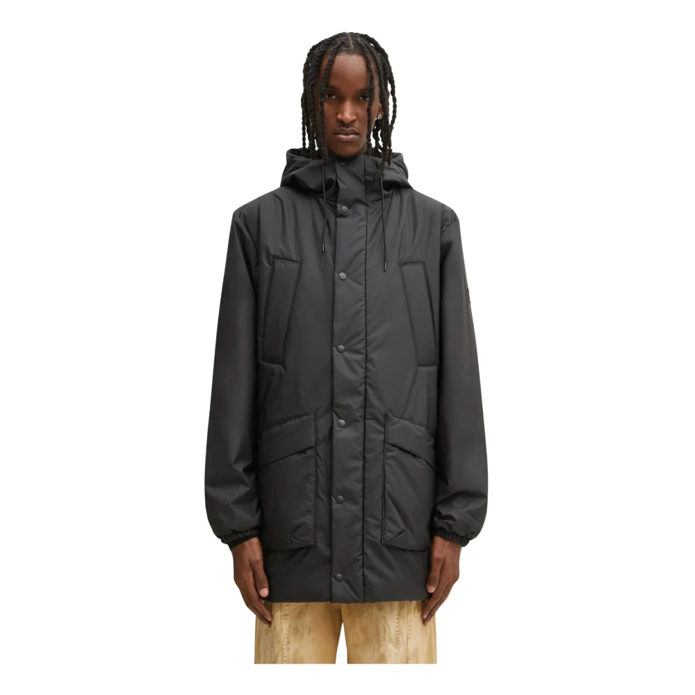 Rains Noir Isolierte Cargo Regenjacke Lohja W3t2 - Bild 3