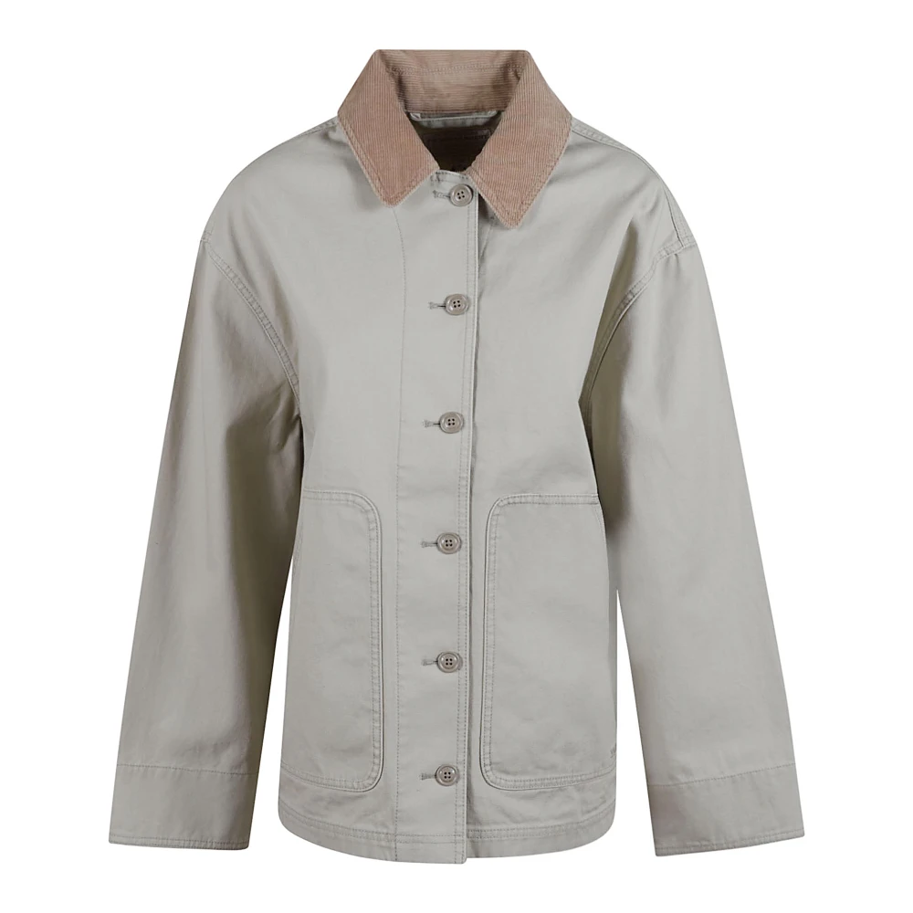 Filson Beige Katoenen Canvas Schuurjas Gray Dames