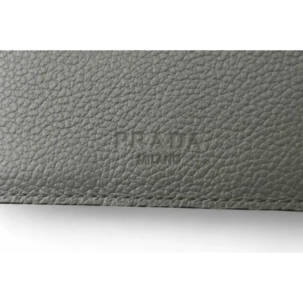 Prada Vintage Pre-owned Leather wallets Black Dames