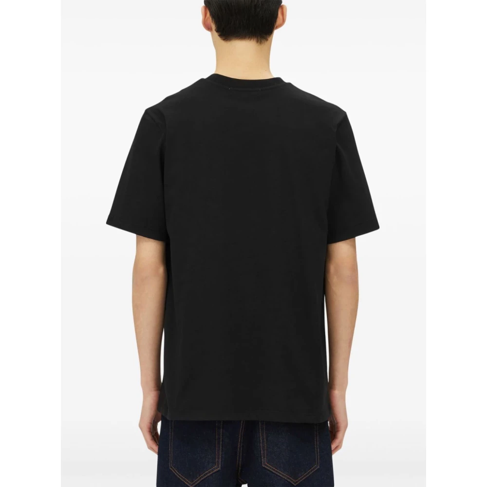 Msgm Katoenen T-shirt met uniek ontwerp White Heren