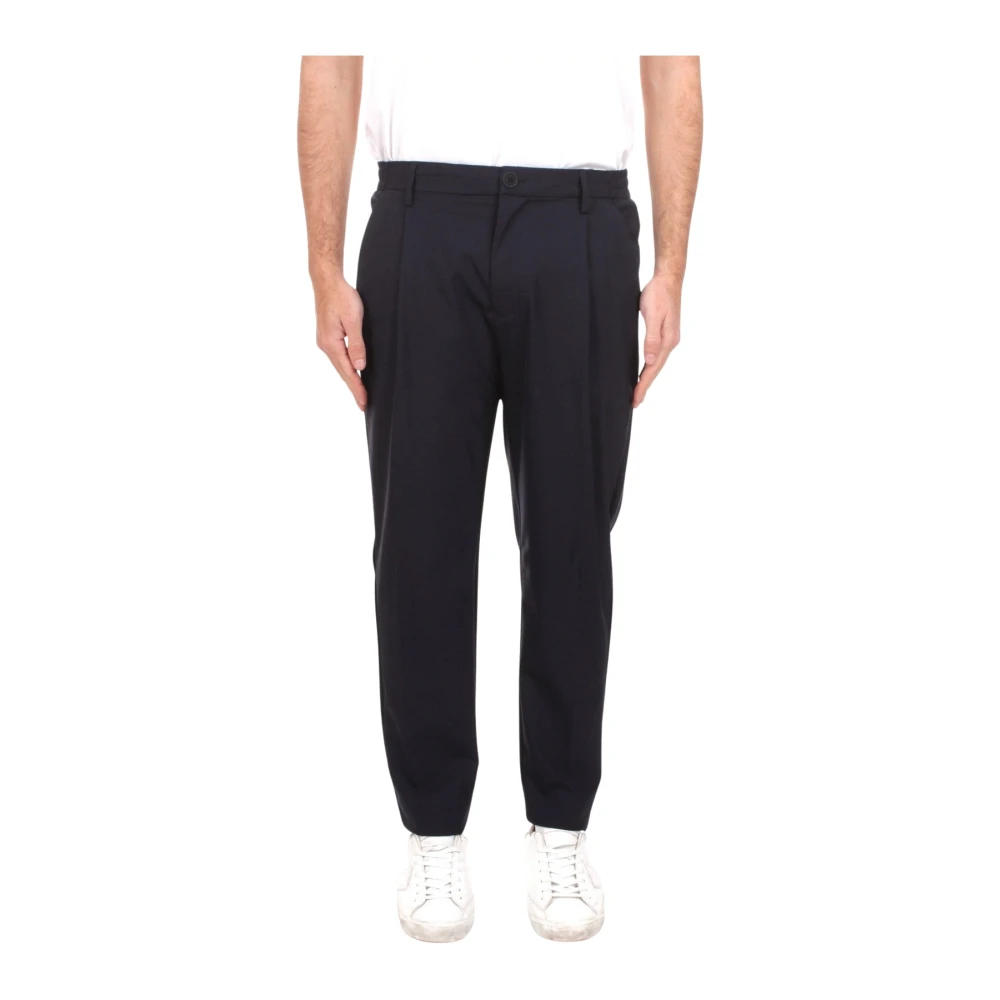 Hèskimo Mannelijk Blauw Broeken Heren, L, Leer, Suit Broeken