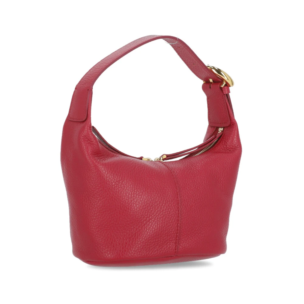 Coccinelle Rode leren handtas met verstelbare handvat Red Dames