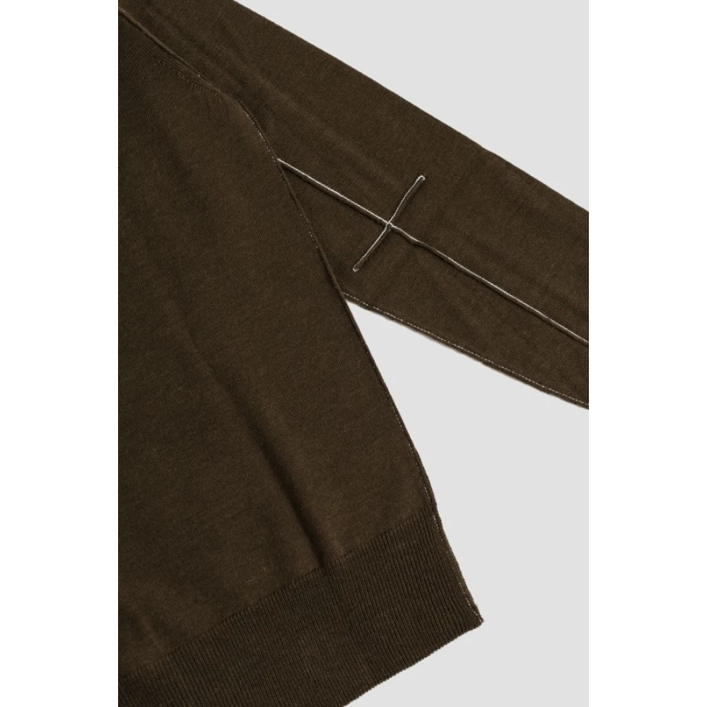 MM6 Maison Margiela Groen wollen vest militaire stijl Green Heren