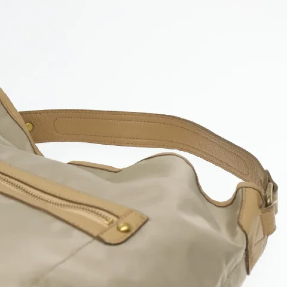 Burberry Vintage Pre-owned Nylon handbags Beige Dames
