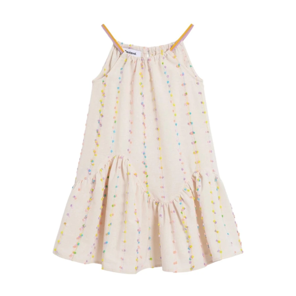Desigual Girls Beige Astrid Dress, Dresses, 6 Y, Kids