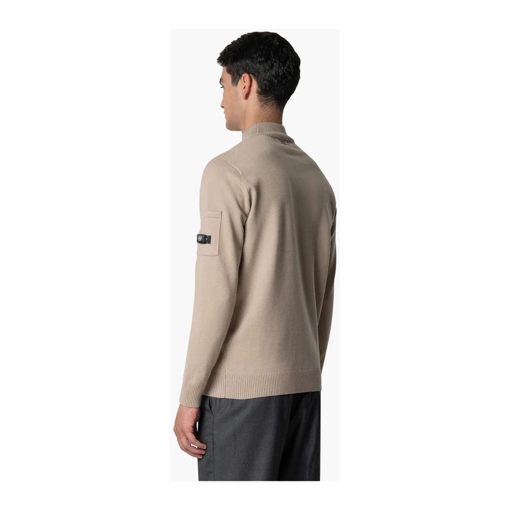 Quotrell Bruine Gebreide Trui Heren Brown Heren
