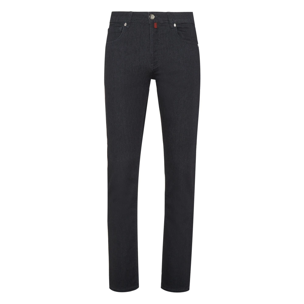 Billionaire Uomo Blu Pantaloni Denim Taglio Super Dritto