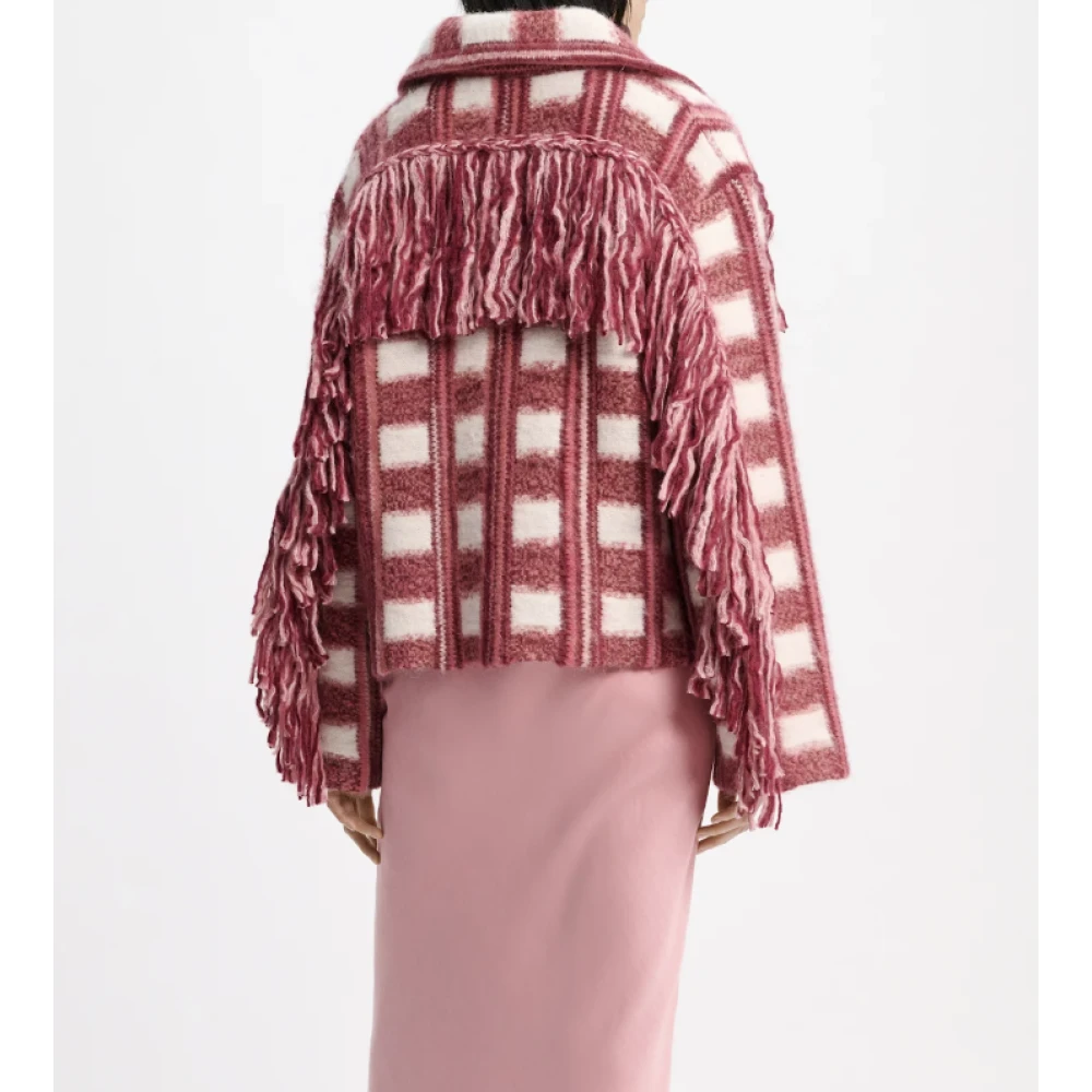 dorothee schumacher Geruite Jacquard Franje Jas Pink Dames