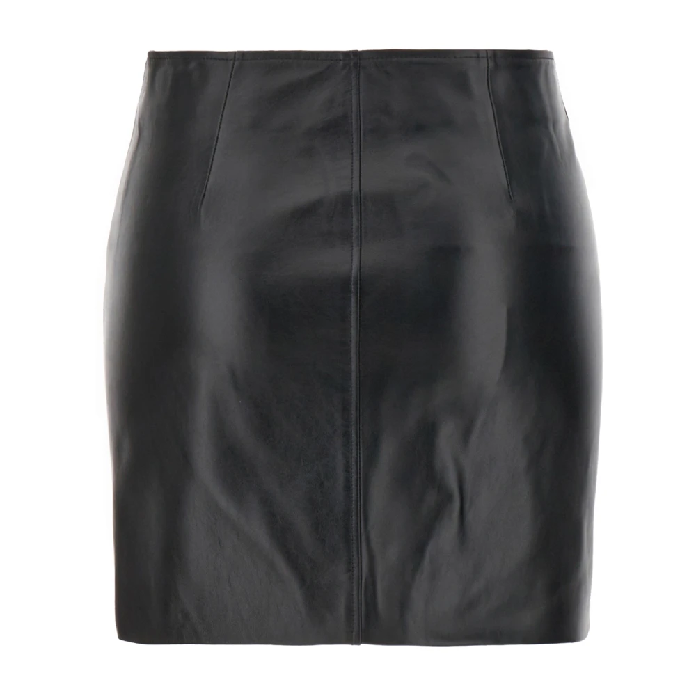 Isabel marant Leren Rok Verhoogt Je Stijl Black Dames