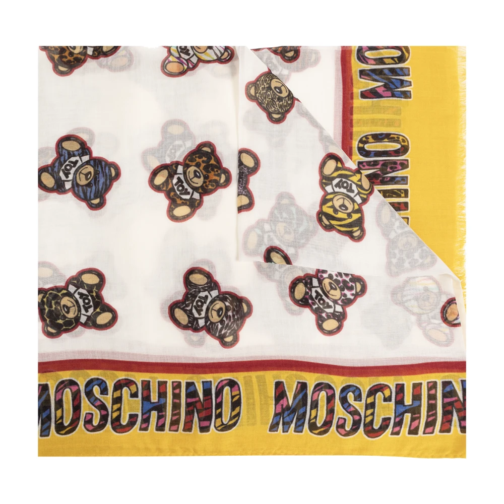 Moschino Sjaal met teddybeer motief Multicolor Dames