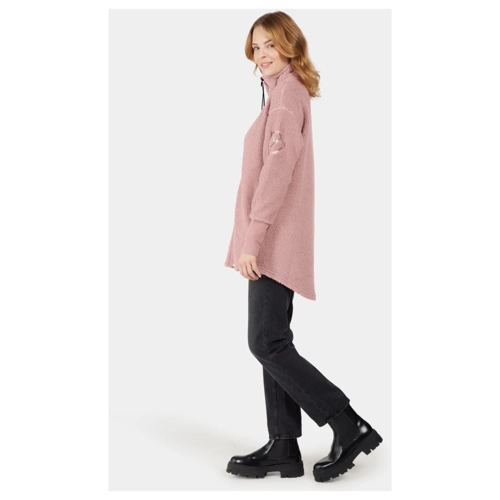 Didriksons Jas met rits en reflecterende details Pink Dames