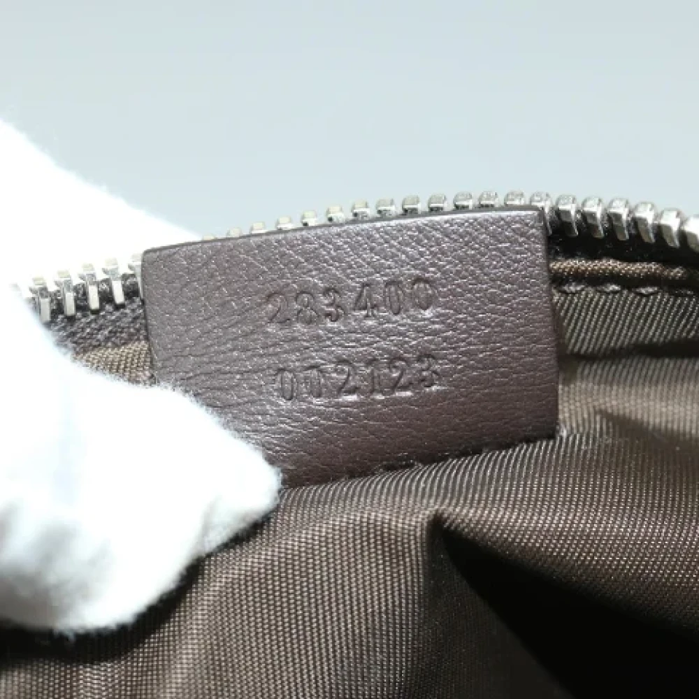 Gucci Vintage Pre-owned Canvas pouches Beige Dames