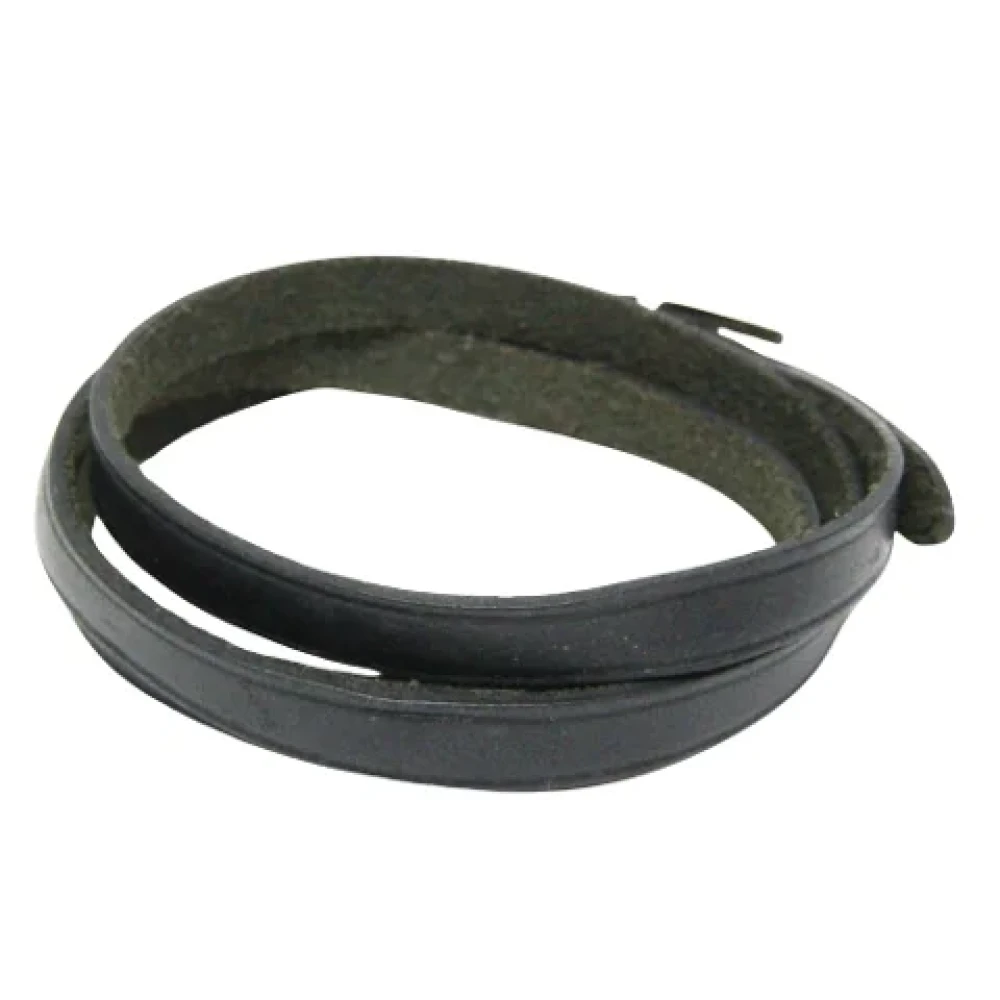 Hermès Vintage Pre-owned Leather belts Black Dames