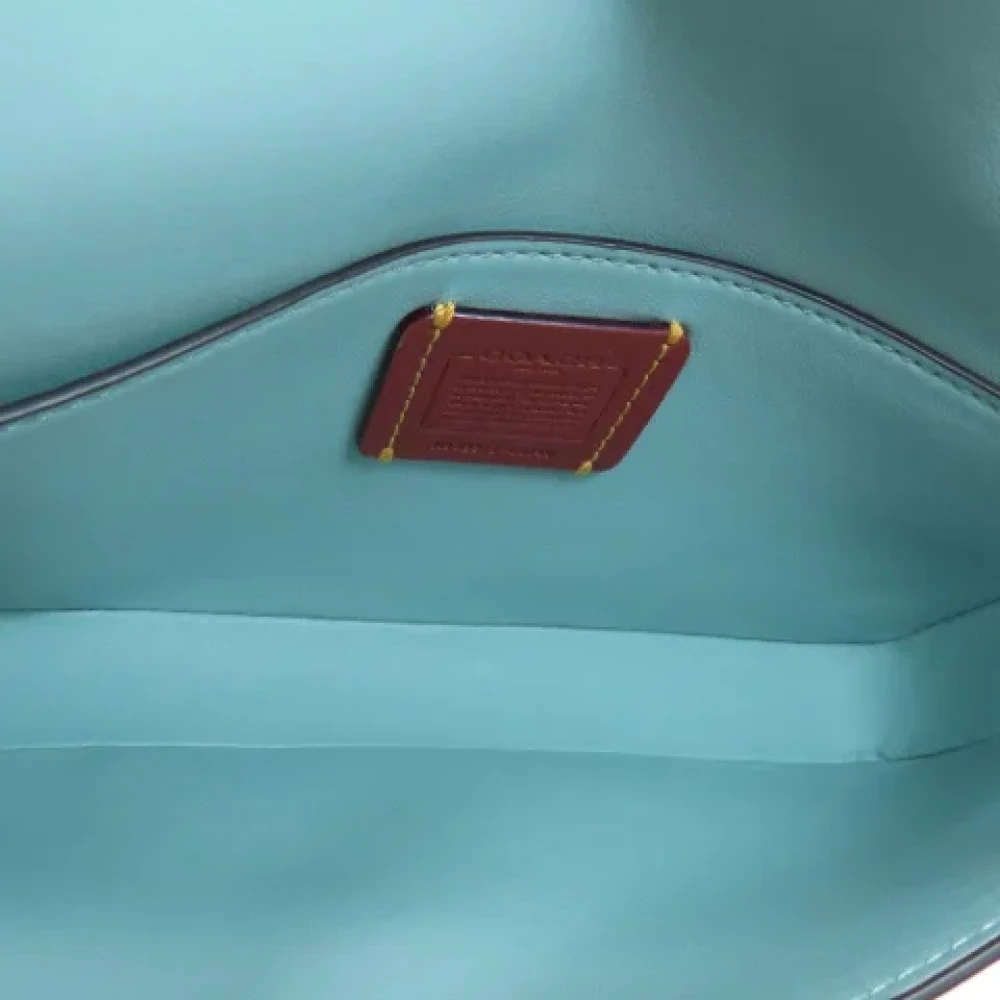Coach Pre-owned Leather shoulder-bags Blue Dames