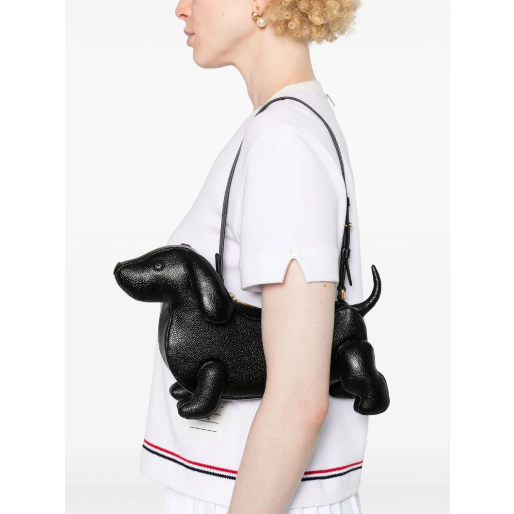 Thom Browne Witte T-shirts en Polo's met RWB Streep White Dames