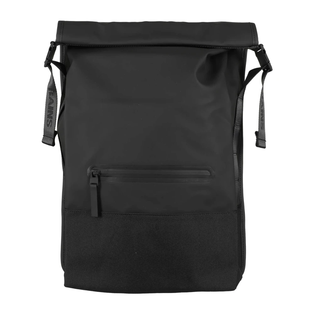 Rains Rolltop Rugzak voor Outdoor Avonturen Black Heren