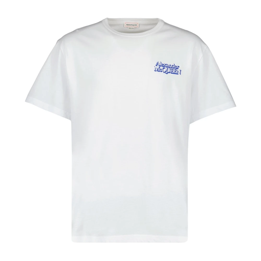 Alexander mcqueen Logo T-shirt met korte mouwen White Heren