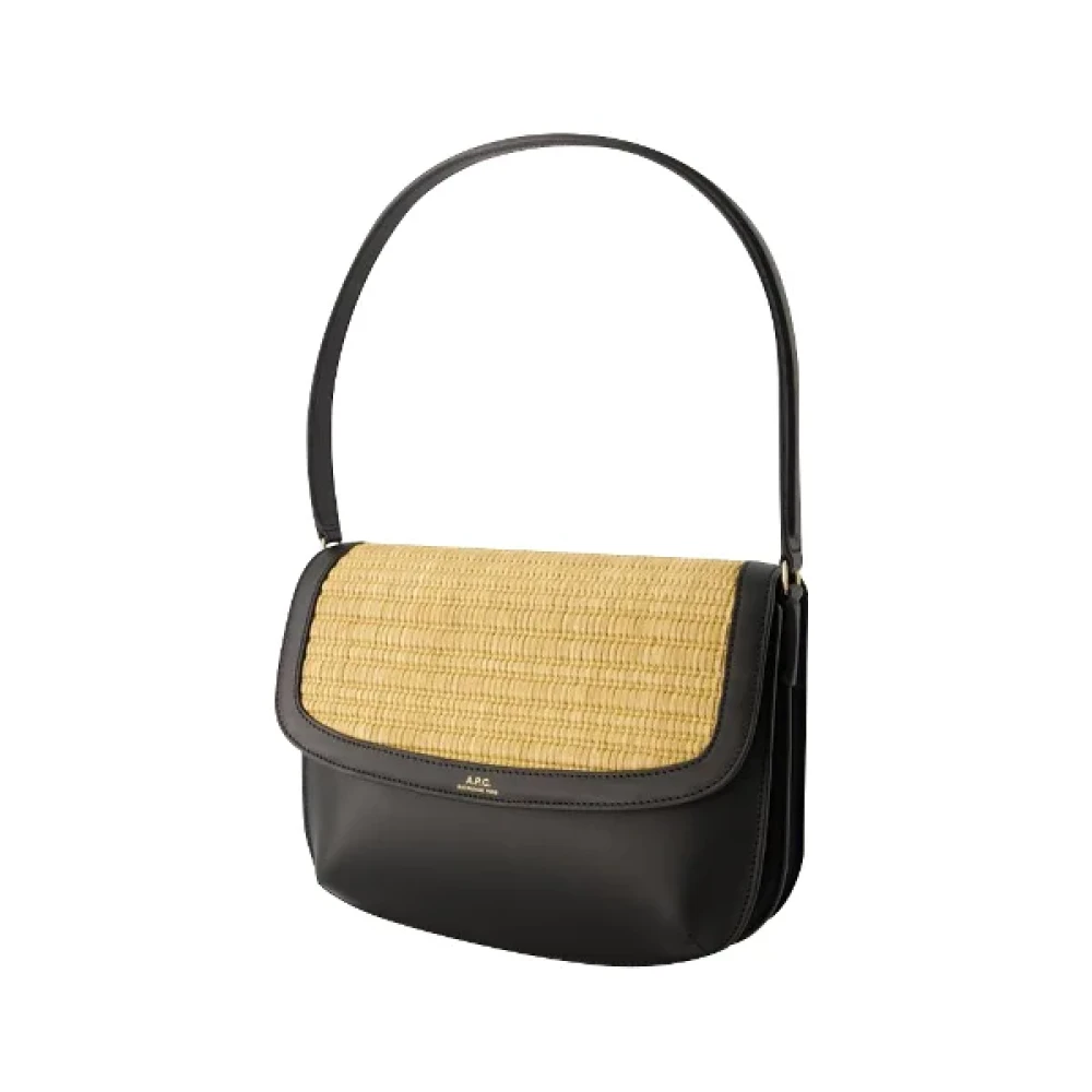 A.p.c. Leather handbags Black Dames