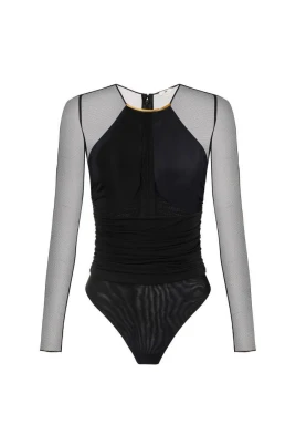 Crepe Jersey Bodysuit med Juveldetalj