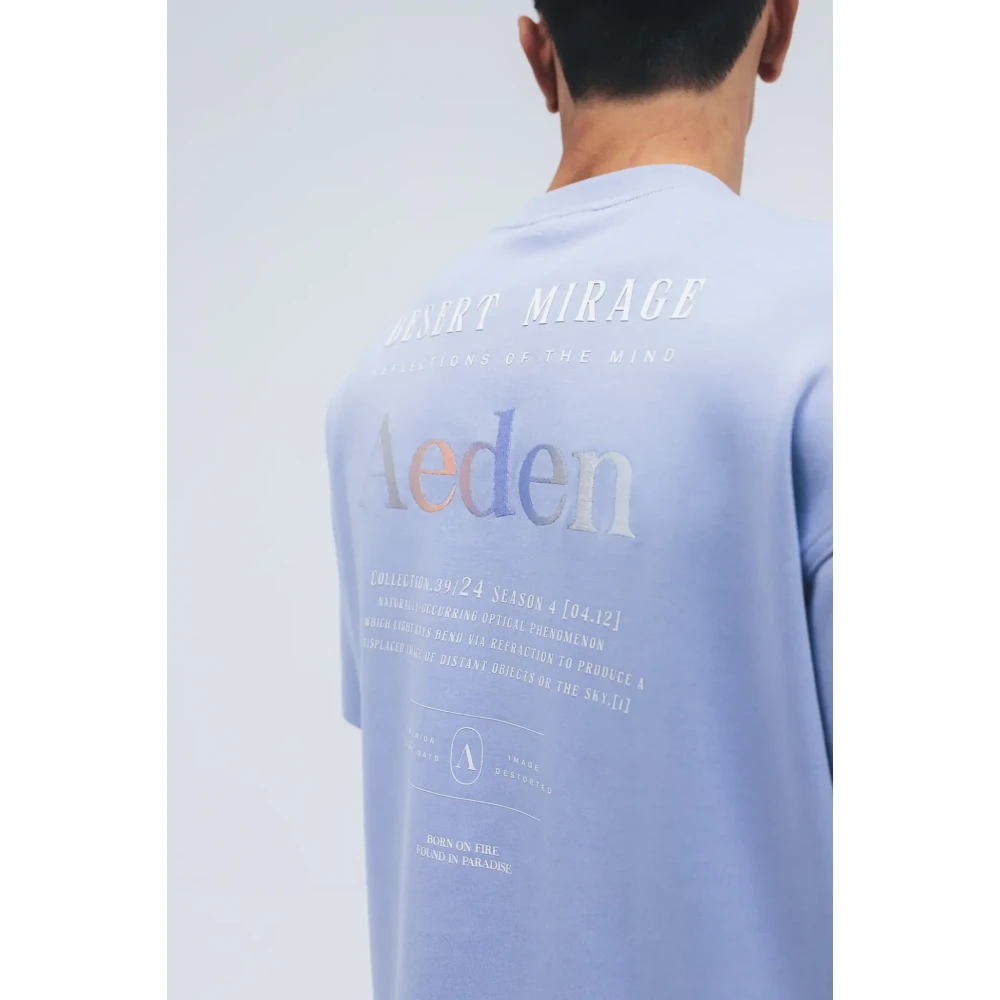 Aeden Blauwe Maïs T-shirt voor Mannen Blue Heren