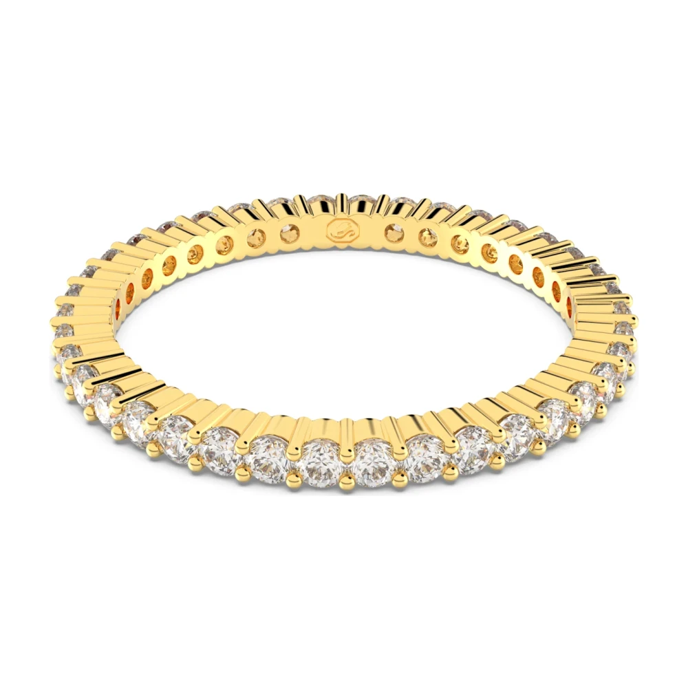 Swarovski - Runder Weißgoldton Ring - Accessories - Damen - Gelb - 52 Mm - Bild 7