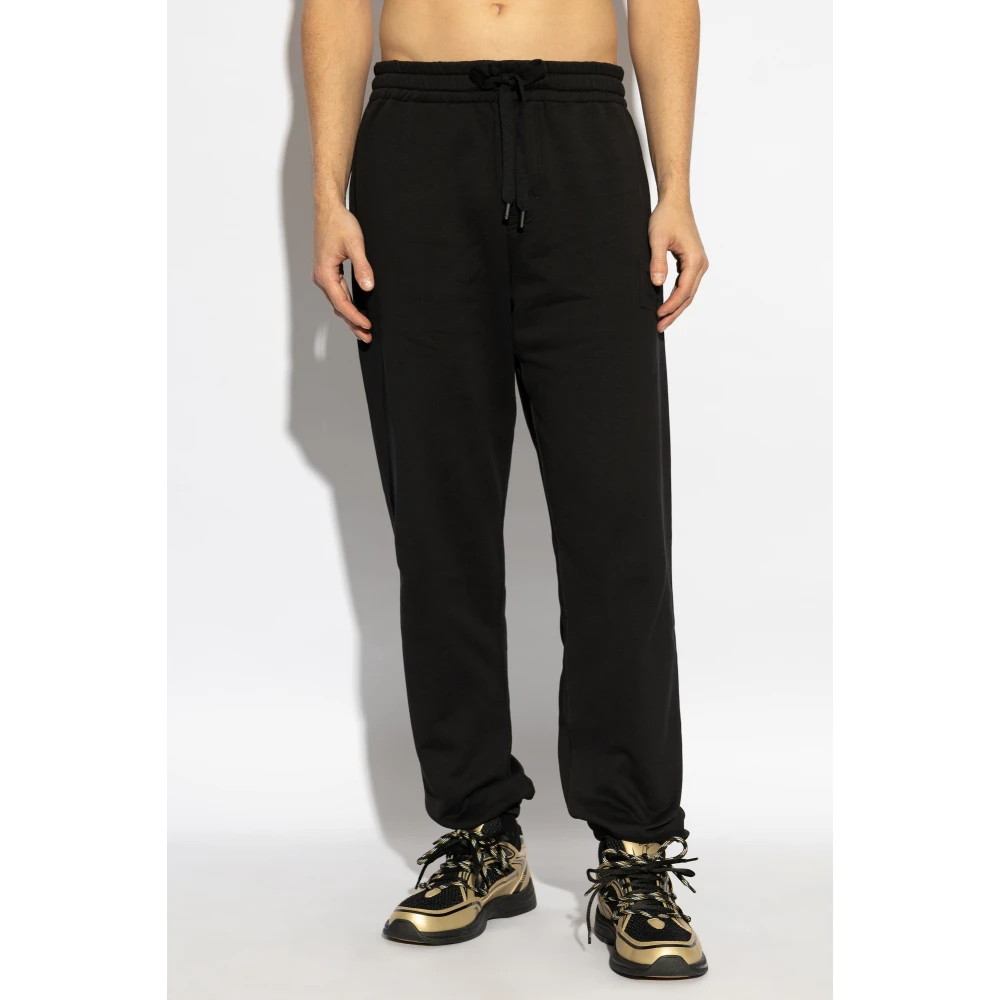 Dolce & Gabbana Sweatpants met logo Black Heren