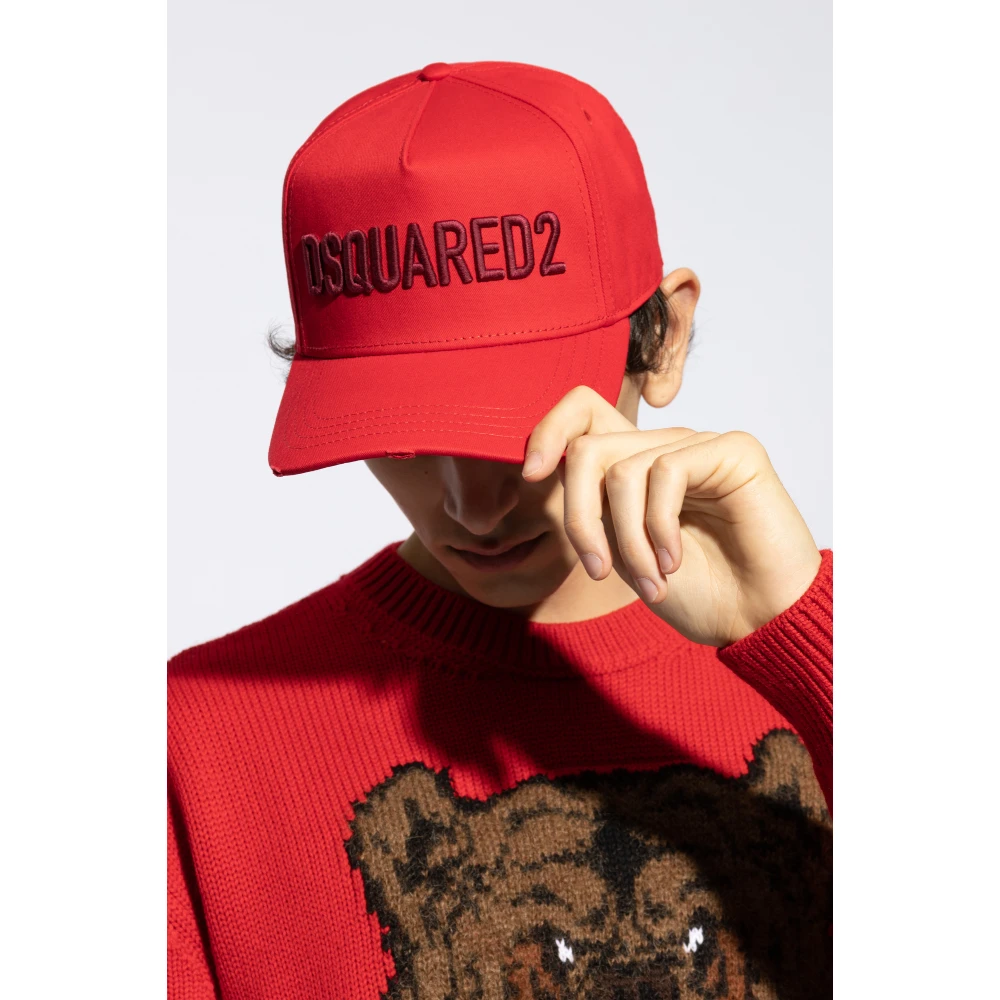 Dsquared2 Baseballpet Red Heren