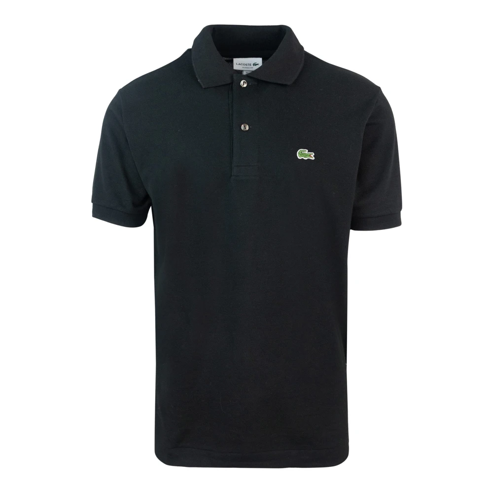 Lacoste Black Polo Shirts, Male, S, Cotton Piqué Polo