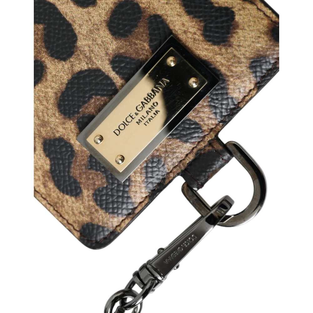 Dolce & Gabbana Luipaardprint Kaarthouder Portemonnee Multicolor Dames