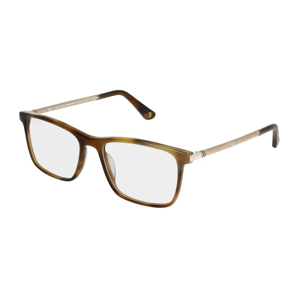 Police Bruine plastic frames met wijzerplaat Brown Heren