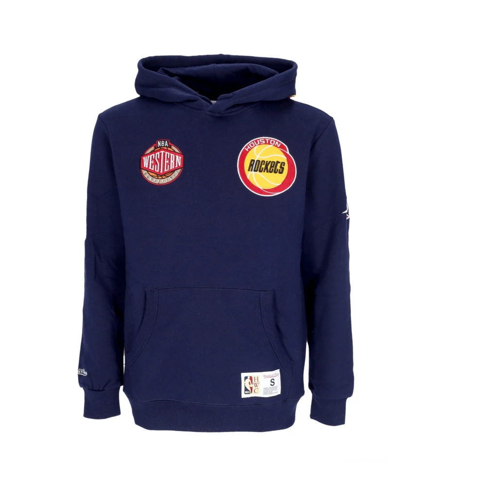 Mitchell & Ness Houston Rockets Fleece Hoodie Navy Blue Heren