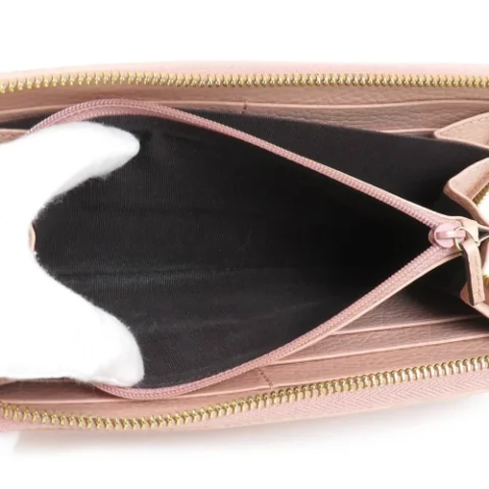 Gucci Vintage Pre-owned Leather wallets Pink Dames